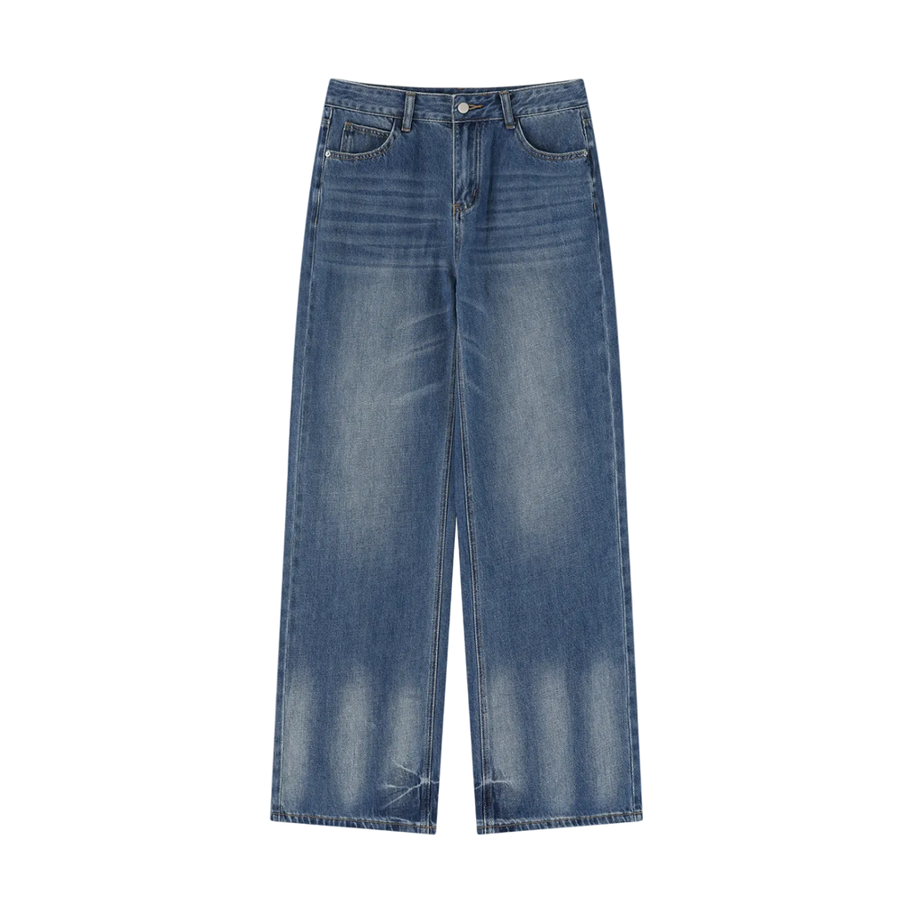 Vintage Wash Wide-Leg Jeans | Women’s 90s Street Fit