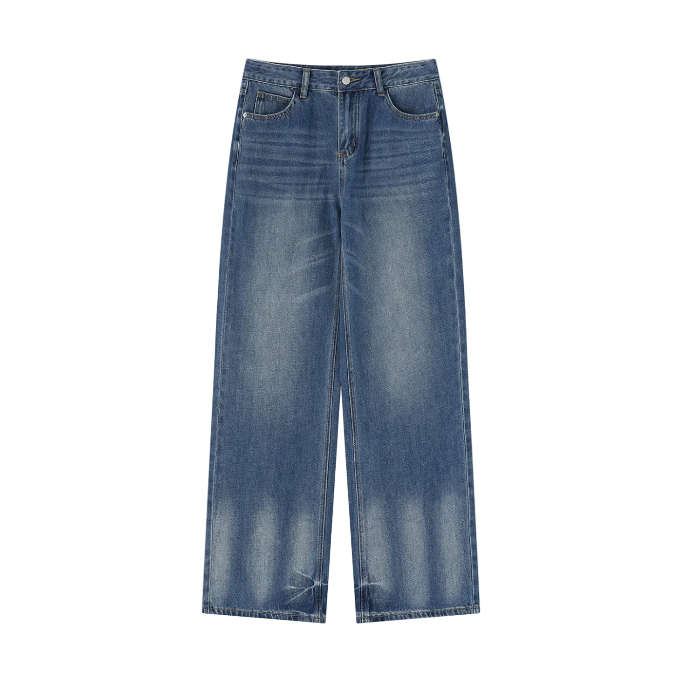 Vintage Wash Wide-Leg Jeans | Women’s 90s Street Fit