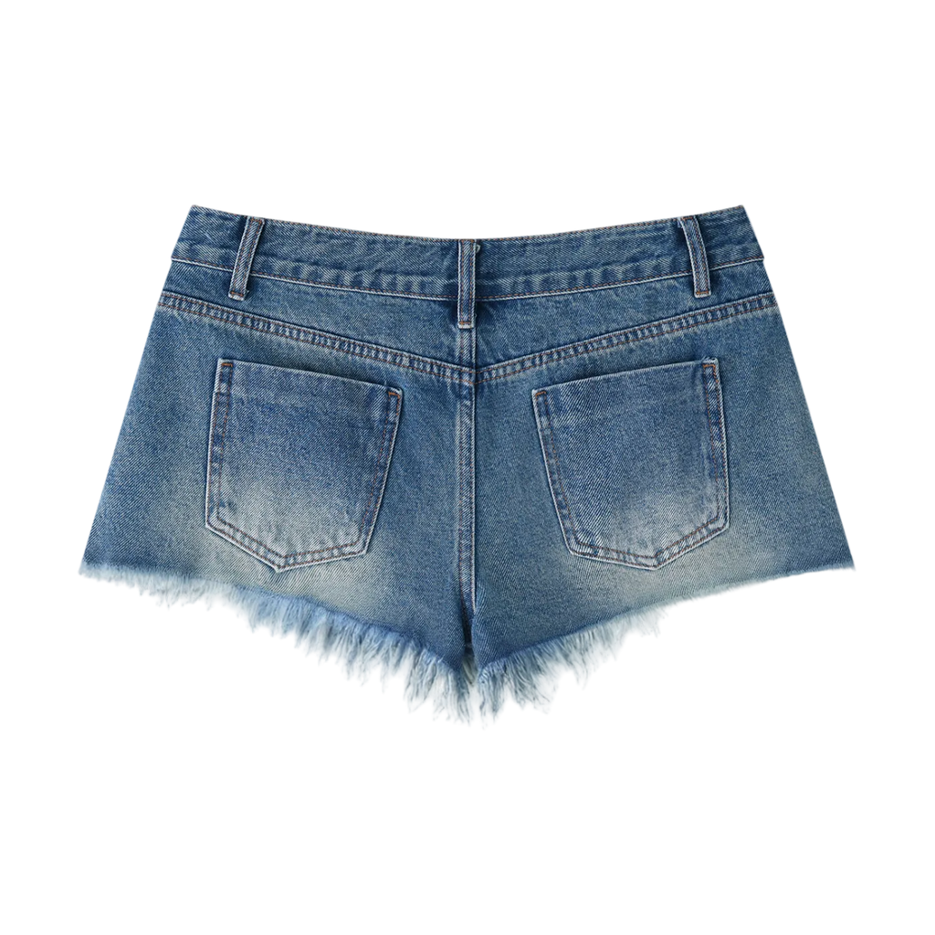 Women’s Vintage Raw Hem Denim Shorts