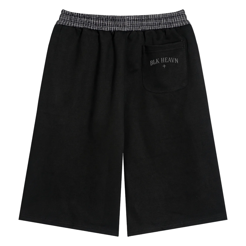 Plaid Waistband Shorts