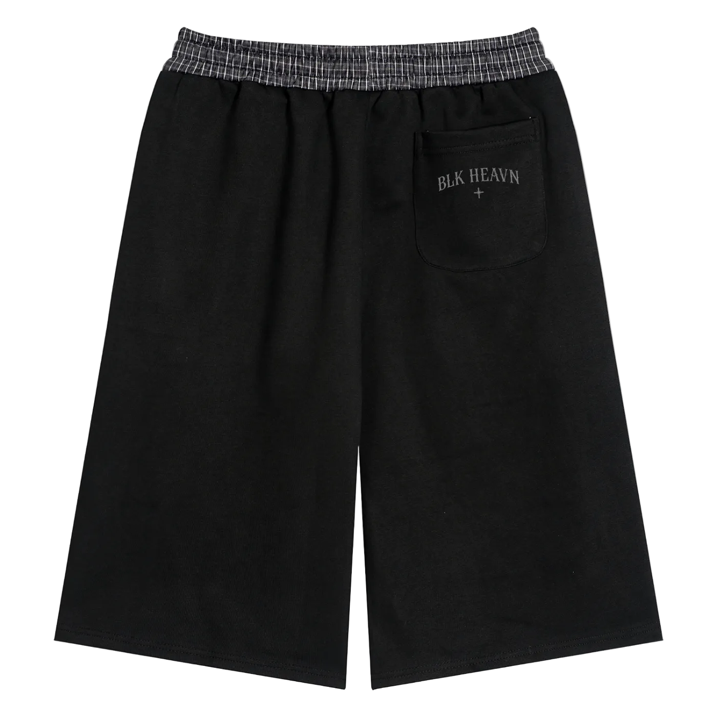Plaid Waistband Shorts