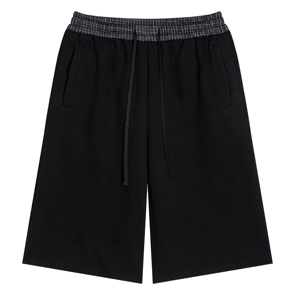 Plaid Waistband Shorts