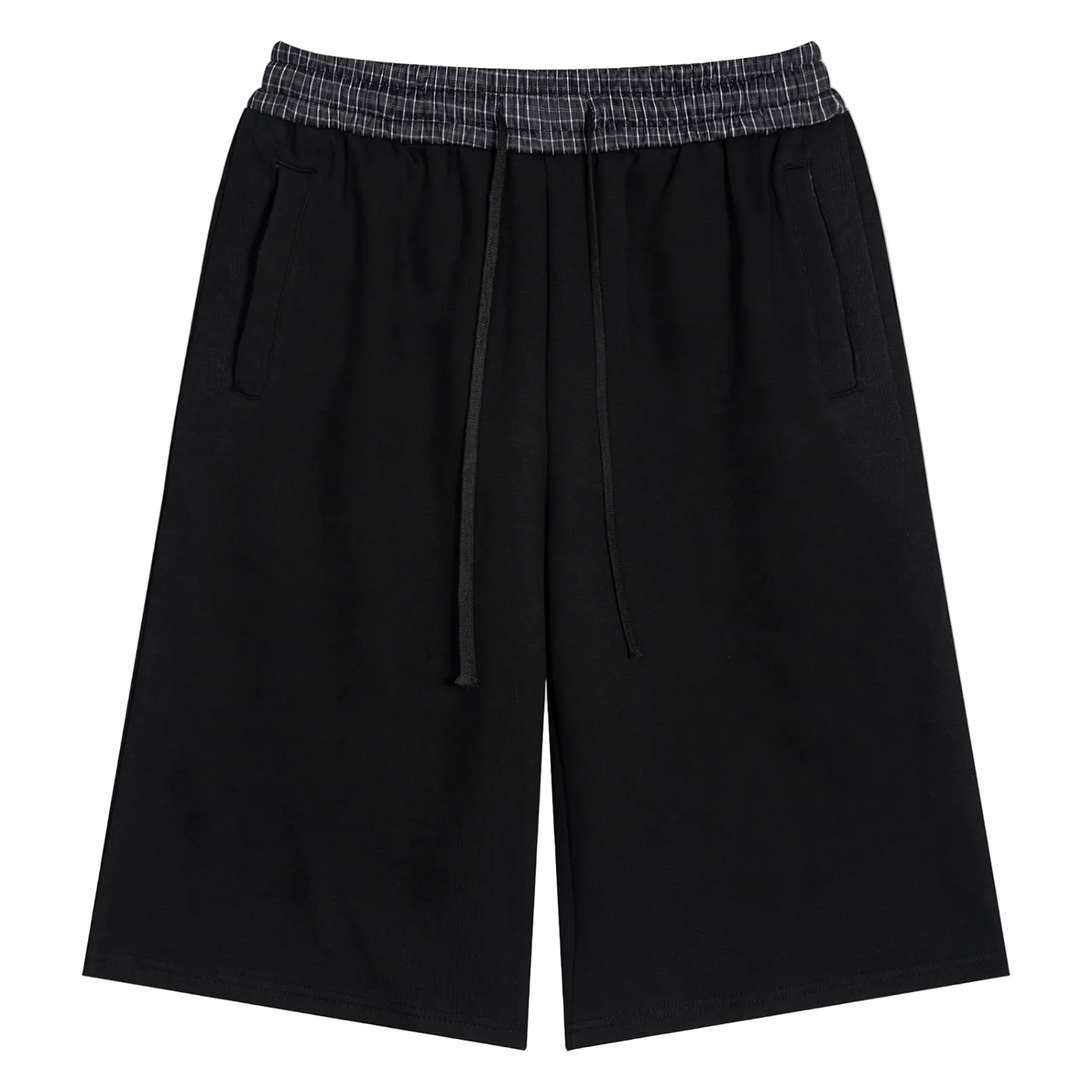 Plaid Waistband Shorts