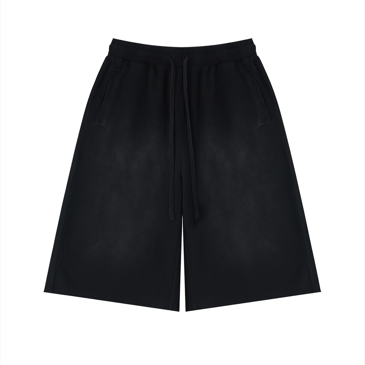 OZZY MIND: Unisex Sunfade Raw Edge Shorts