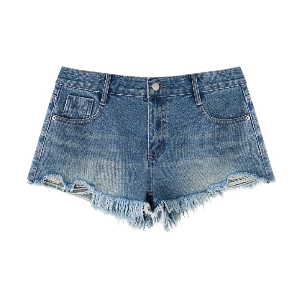 Women’s Vintage Raw Hem Denim Shorts