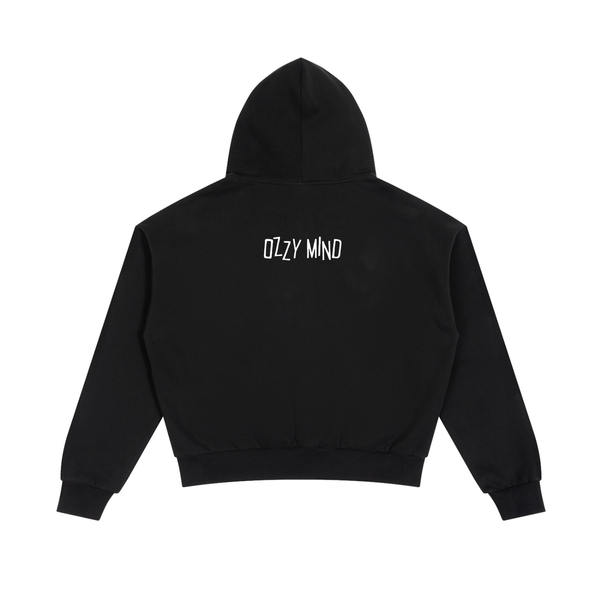 OZZY MIND: Unisex Boxy Fleece Piping Full Zip Hoodie