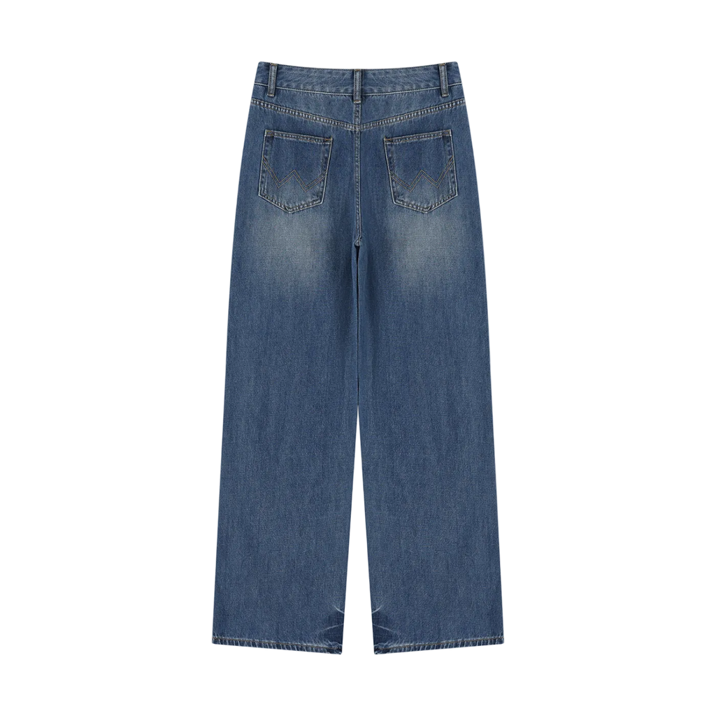 Vintage Wash Wide-Leg Jeans | Women’s 90s Street Fit