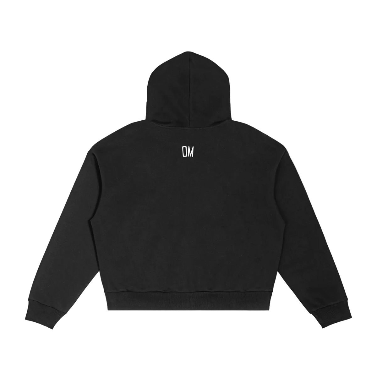 OZZY MIND: Contrast Plaid Boxy Zip Hoodie