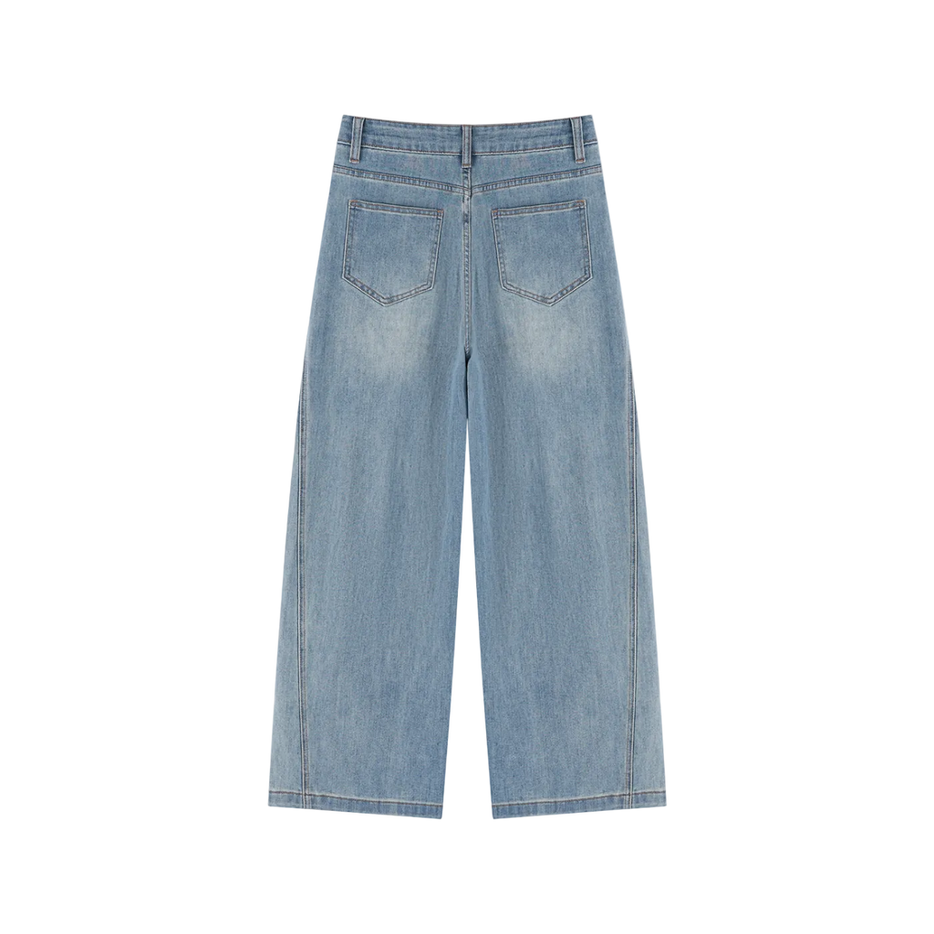 Women’s Vintage Wash High Rise Wide Leg Jeans