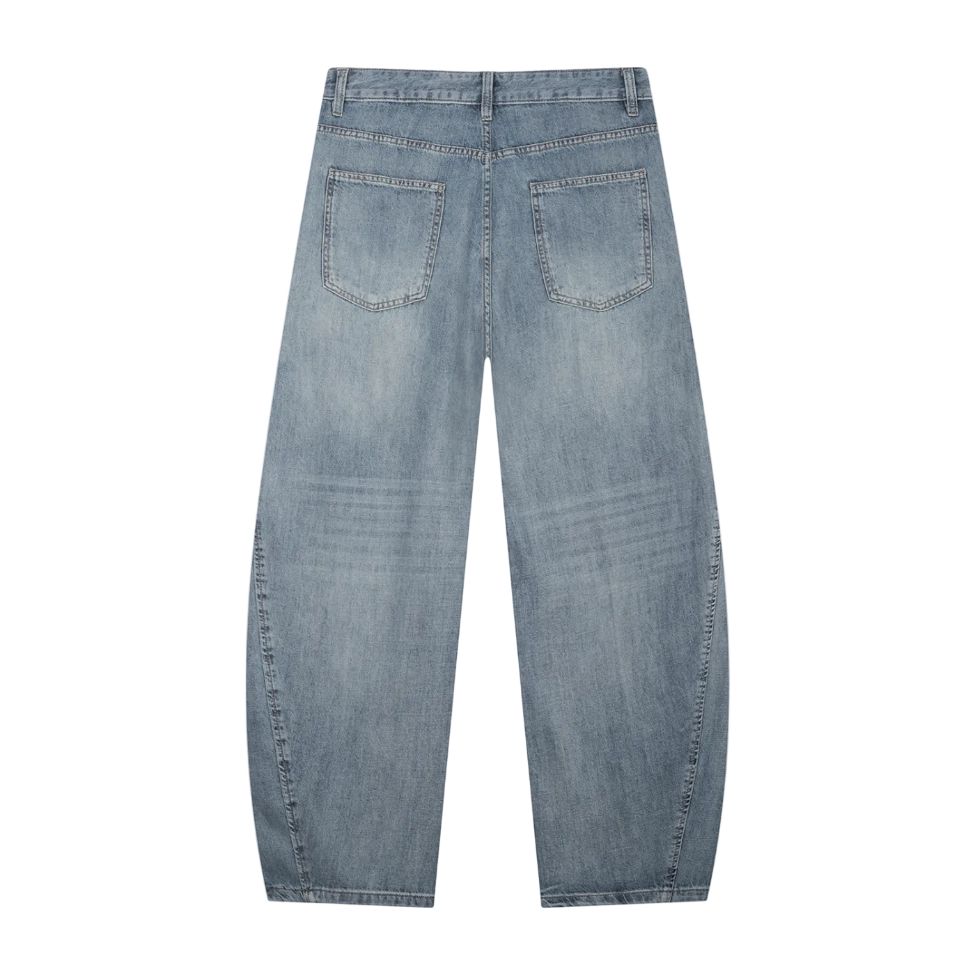 Lightweight Vintage Wash Loose Jeans | Breathable Summer Denim